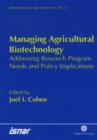 Image for Managing Agricultural Biotechnology