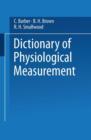 Image for Dictionary of Physiological Measurement