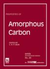 Image for Properties of amorphous carbon
