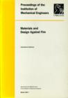 Image for MATERIALS AND DESIGN AGAINST FIRE