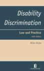Image for Disability discrimination  : law and practice