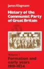 Image for History of the Communist Party of Great Britain