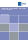 Image for Leadership, accountability, and culture  : European case studies