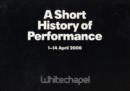 Image for A short history of performance, part IV : Pt. 4