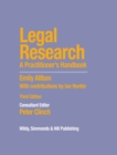 Image for Legal Research: A Practitioner&#39;s Handbook