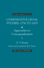 Image for Comparative Legal Studies 1750 to 1835 Approaches to Conceptualization (2 volumes)