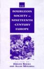 Image for Bourgeois society in nineteenth-century Europe