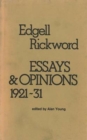 Image for Essays and Opinions, 1921-31