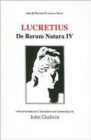 Image for Lucretius: De Rerum Natura IV