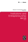 Image for Institutions and entrepreneurship