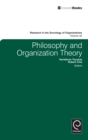 Image for Philosophy and organization theory