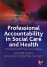 Image for Professional Accountability in Social Care and Health