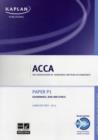 Image for ACCA paper P1, governance, risk and ethics  : complete text