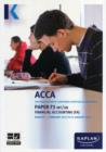 Image for F3 Financial Accounting FA (INT/UK) - Exam Kit
