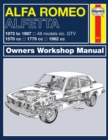 Image for Alfa Romeo Alfetta (1973 - 1987) Haynes Repair Manual