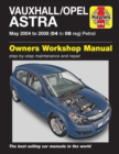 Image for Vauxhall/Opel Astra Petrol (May 04 - 08) Haynes Repair Manual