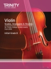 Image for Violin Scales, Arpeggios &amp; Studies Initial–Grade 8 from 2016