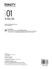 Image for Trinity College London Violin Exam Pieces From 2020: Grade 1 (part only)