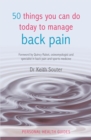 Image for 50 things you can do today to manage back pain