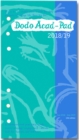 Image for Dodo Acad-Pad 2018-2019 Filofax-compatible Personal Organiser Diary Refill Mid Year / Academic Year, Week to View : A doodle-message-engagement-calendar-organiser-planner for students &amp; teachers