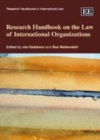 Image for Research handbook on the law of international organizations