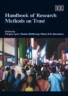 Image for Handbook of research methods on trust