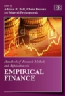 Image for Handbook of Research Methods and Applications in Empirical Finance