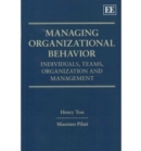 Image for Managing organizational behaviour  : individuals, teams, organization and management