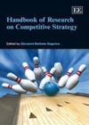 Image for Handbook of research on competitive strategy