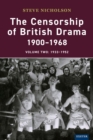 Image for The censorship of British drama, 1900-1968.: (1933-1952)