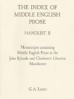 Image for The Index of Middle English Prose Handlist II
