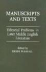 Image for Manuscripts and Texts