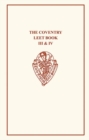 Image for Coventry Leet Book Vols III &amp; IV