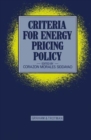 Image for Criteria for Energy Pricing Policy