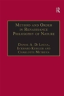 Image for Method and Order in Renaissance Philosophy of Nature