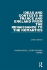 Image for Ideas and contexts in France and England from the Renaissance to the Romantics