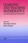 Image for Learning and teaching mathematics  : an international perspective