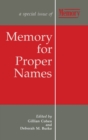 Image for Memory for Proper Names