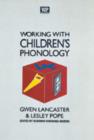 Image for Working with children&#39;s phonology