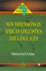Image for New Dimensions In African Linguistics And Languages