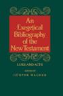 Image for Exegetical Bibliography of the New Testament v. 2; Luke-Acts