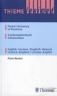 Image for Thieme Leximed Pocket Dictionary of Dentistry English - German, German - English