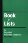 Image for Book of Lists for Regulated Hazardous Substances