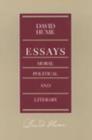 Image for Essays -- Moral Political &amp; Literary, 2nd Edition