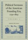 Image for Political Sermons of the American Founding Era, 1730-1805 : Volume 2