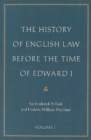 Image for The history of English law before the time of Edward I