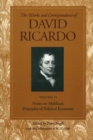 Image for Works &amp; Correspondence of David Ricardo, Volume 02 : Notes on Malthus&#39;s Principle of Political Economy