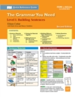 Image for Building Sentences : The Grammar You Need, Level 1