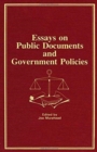 Image for Essays on Public Documents and Government Policies