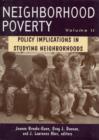 Image for Neighborhood Poverty : v.2 : Policy Implications in Studying Neighborhoods